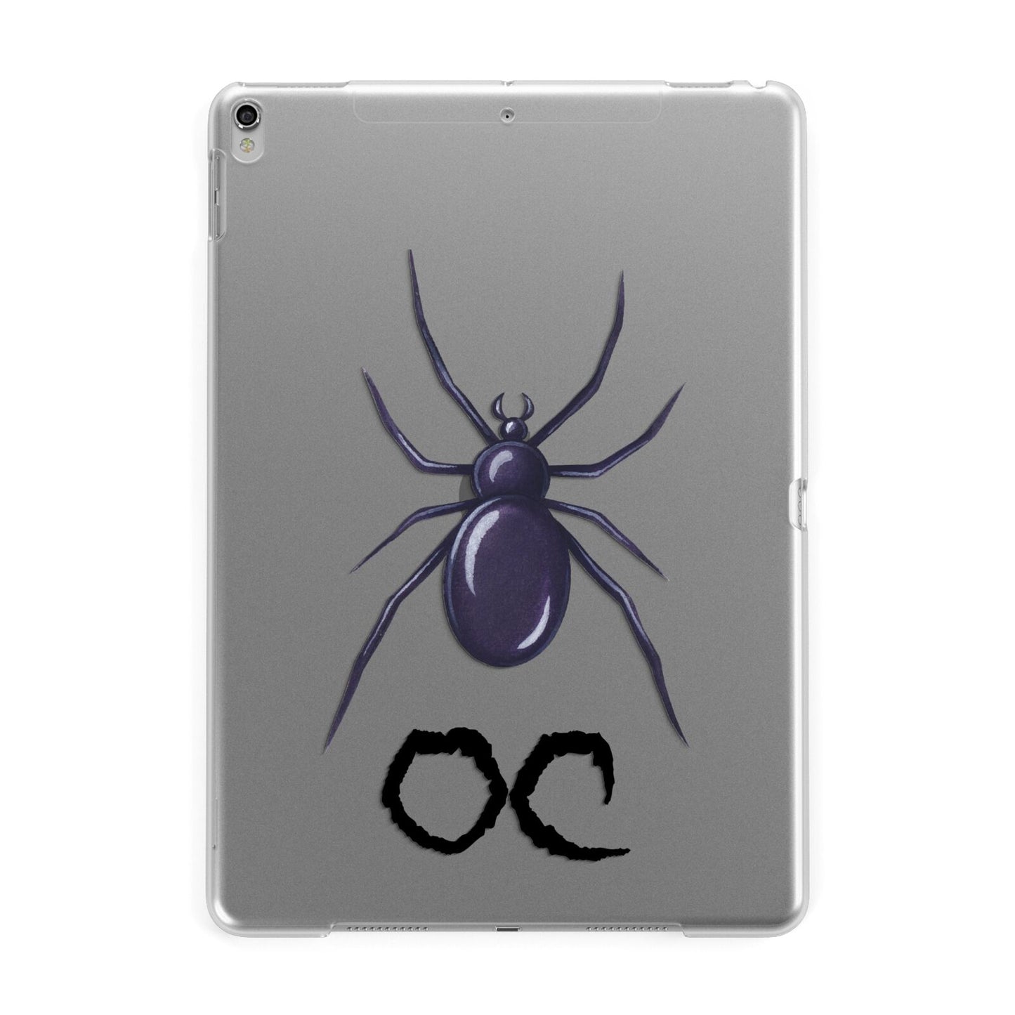 Personalised Halloween Spider Apple iPad Silver Case