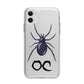 Personalised Halloween Spider Apple iPhone 11 in White with Bumper Case