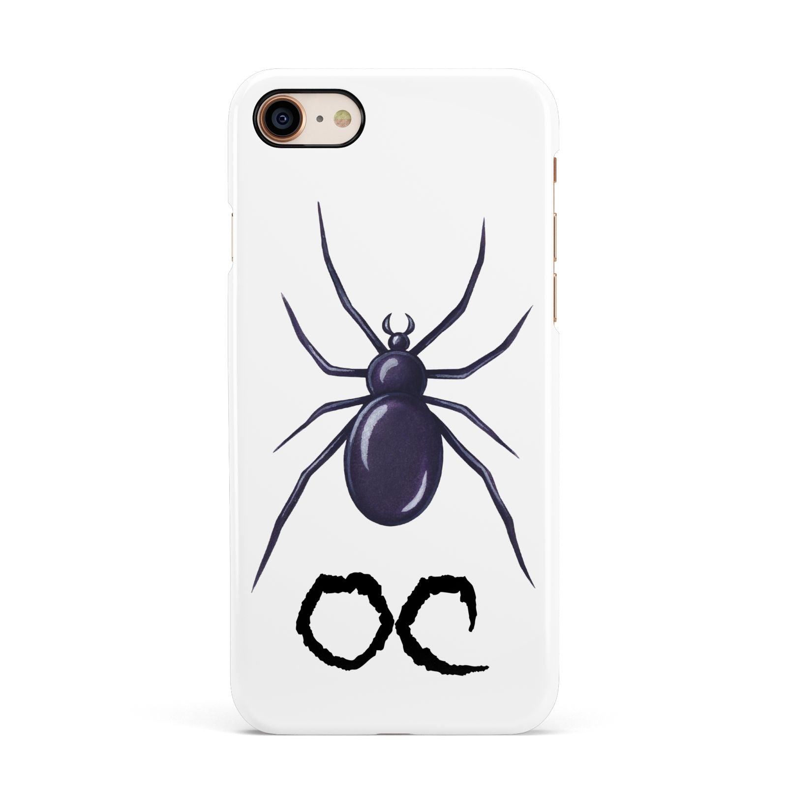 Personalised Halloween Spider Apple iPhone 7 8 3D Snap Case