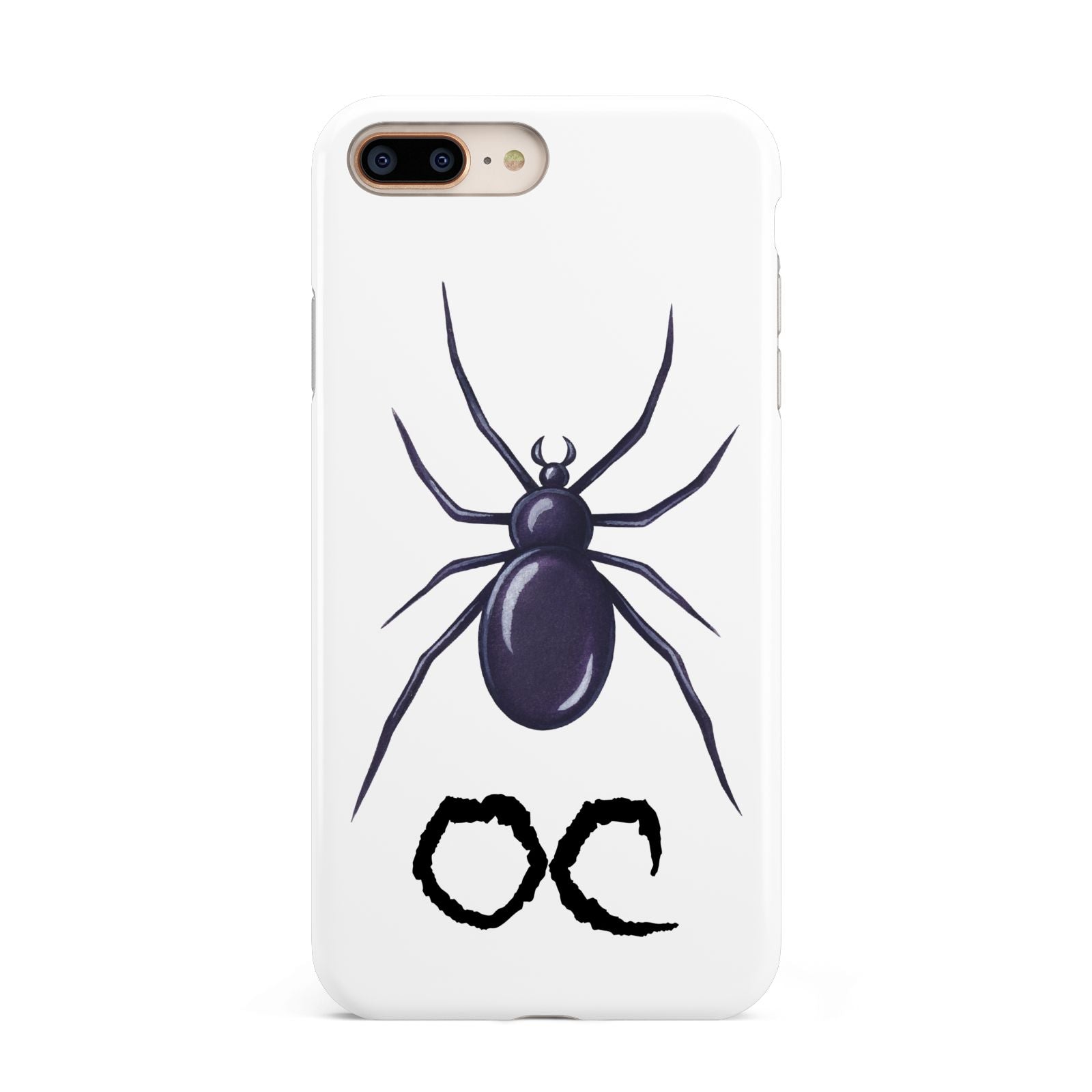 Personalised Halloween Spider Apple iPhone 7 8 Plus 3D Tough Case