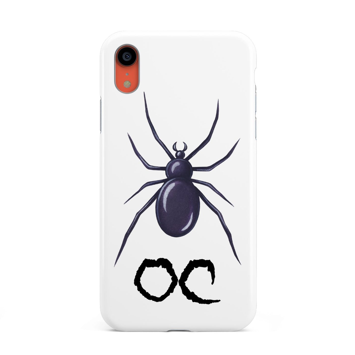 Personalised Halloween Spider Apple iPhone XR Coral 3D Tough Case