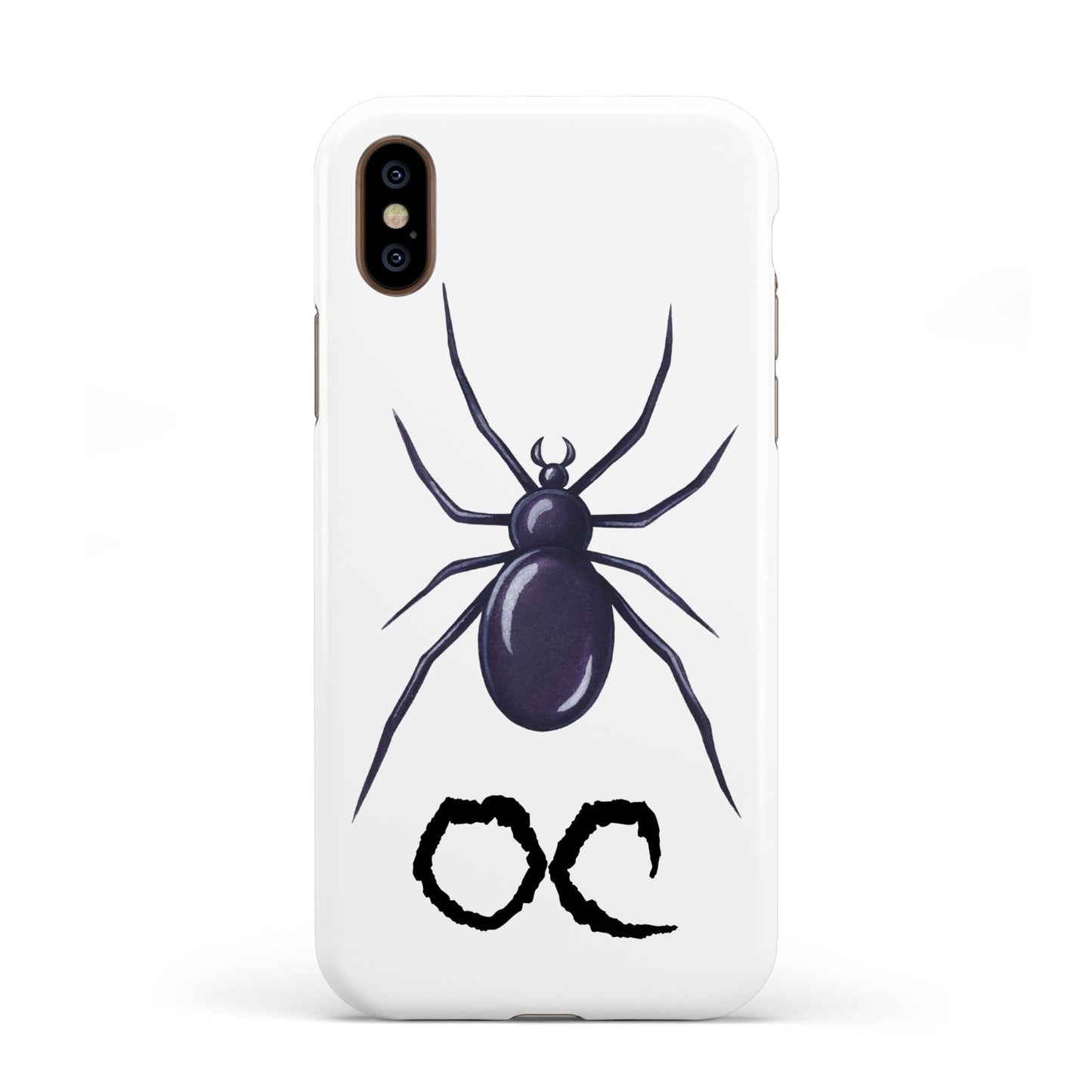 Personalised Halloween Spider Apple iPhone XS 3D Tough