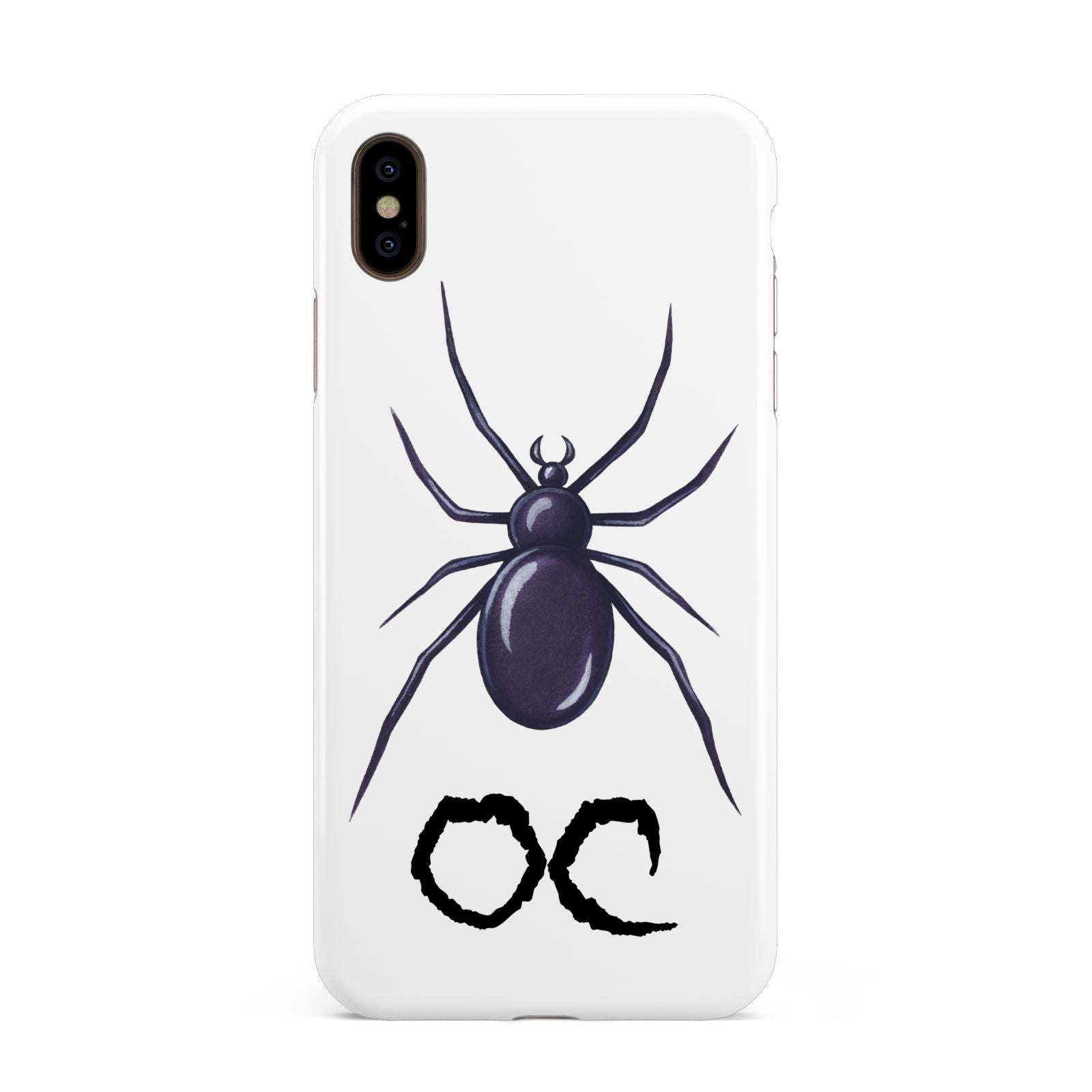 Personalised Halloween Spider Apple iPhone Xs Max 3D Tough Case