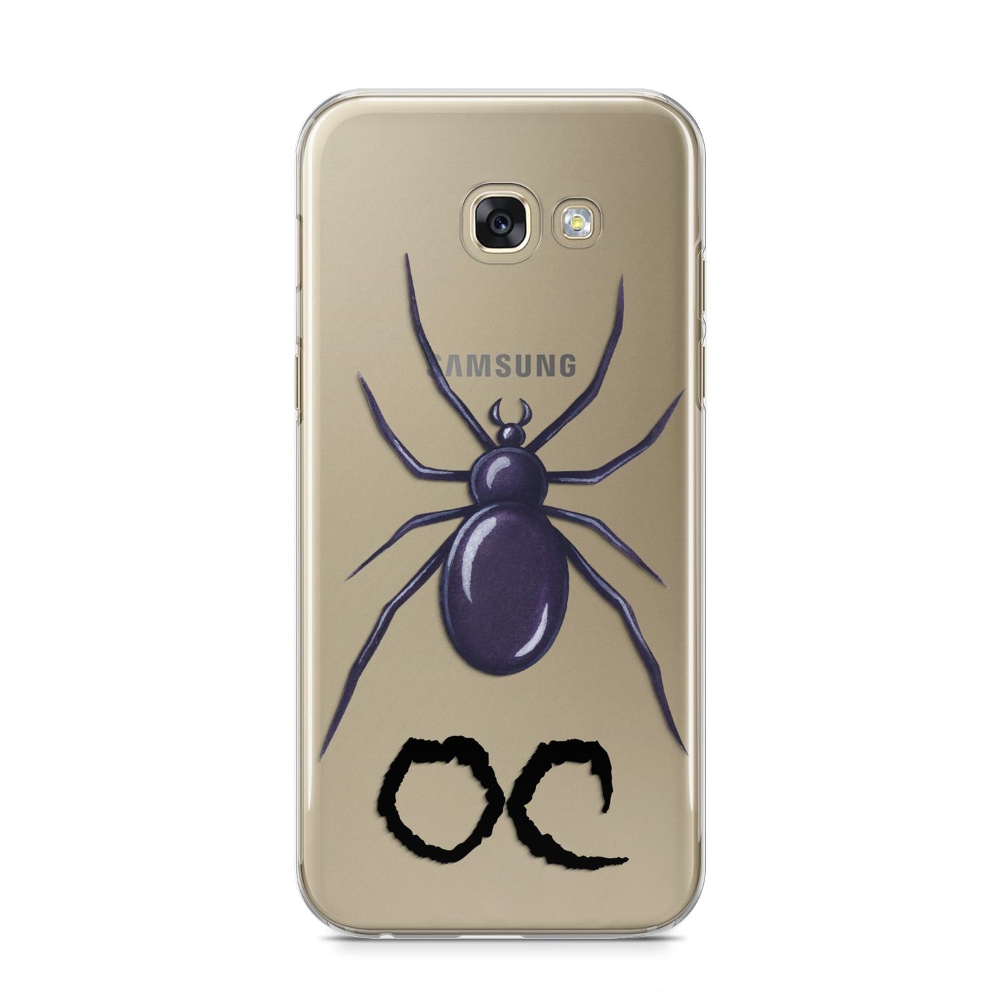 Personalised Halloween Spider Samsung Galaxy A5 2017 Case on gold phone
