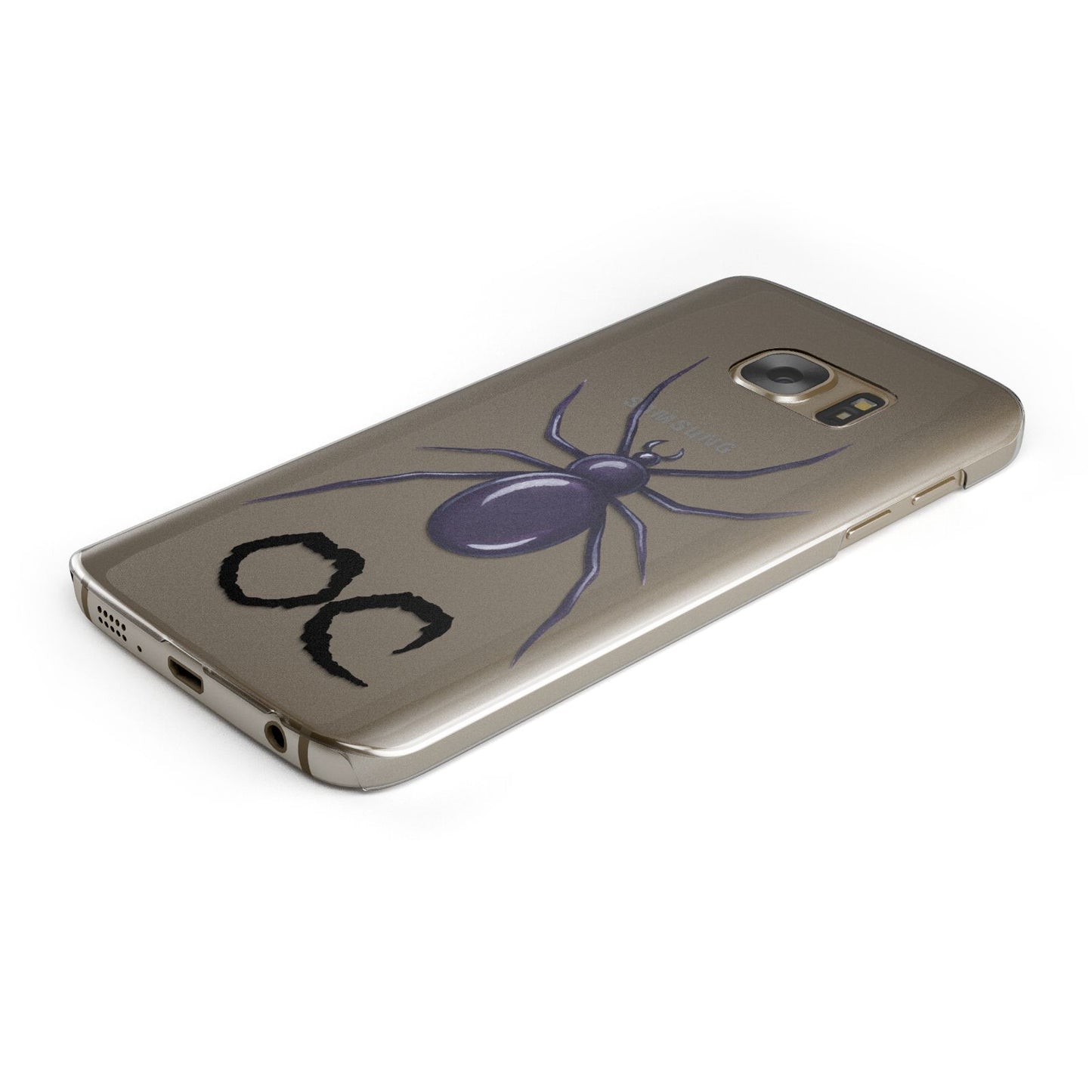 Personalised Halloween Spider Samsung Galaxy Case Bottom Cutout