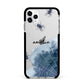 Personalised Halloween Spider Web Apple iPhone 11 Pro Max in Silver with Black Impact Case