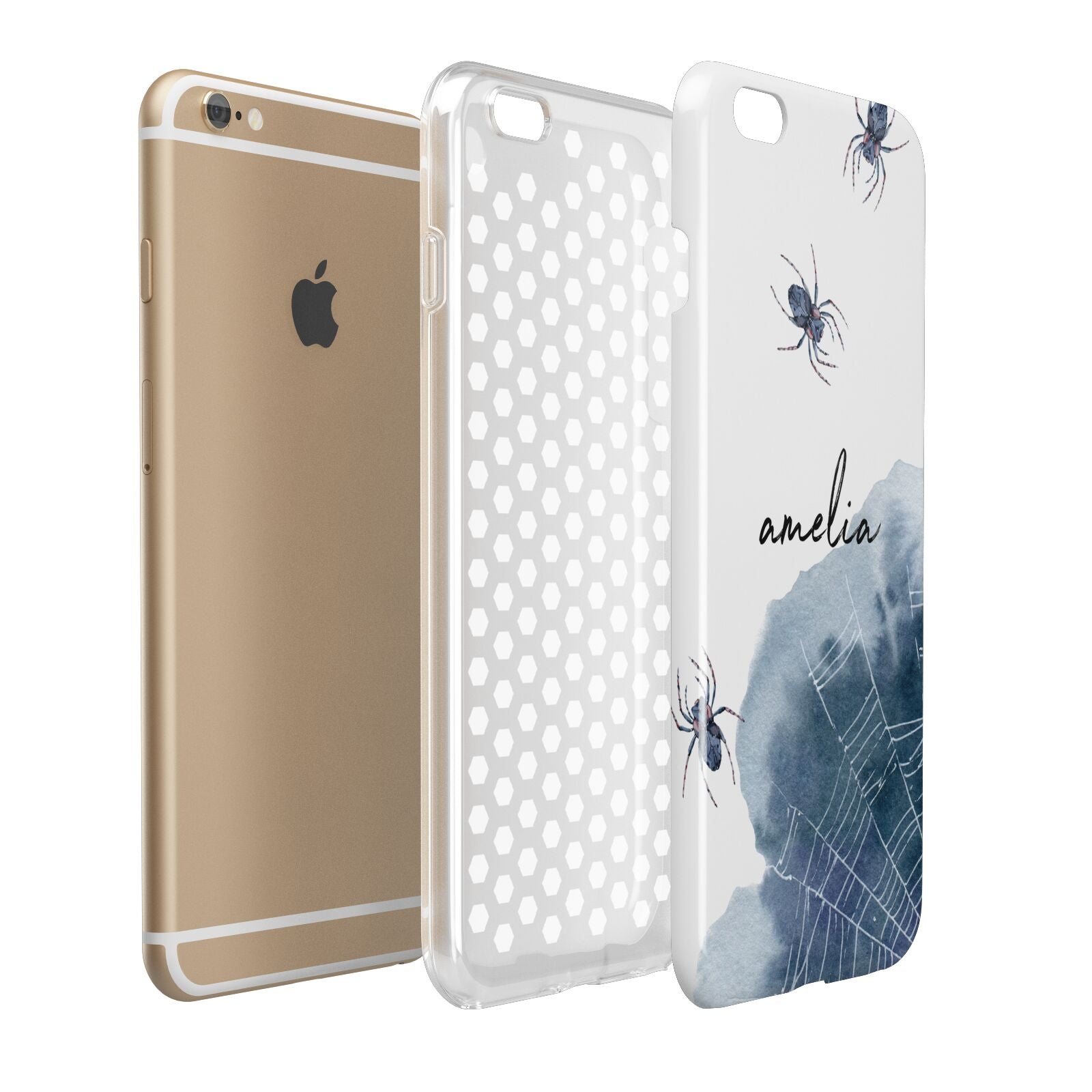 Personalised Halloween Spider Web Apple iPhone 6 Plus 3D Tough Case Expand Detail Image