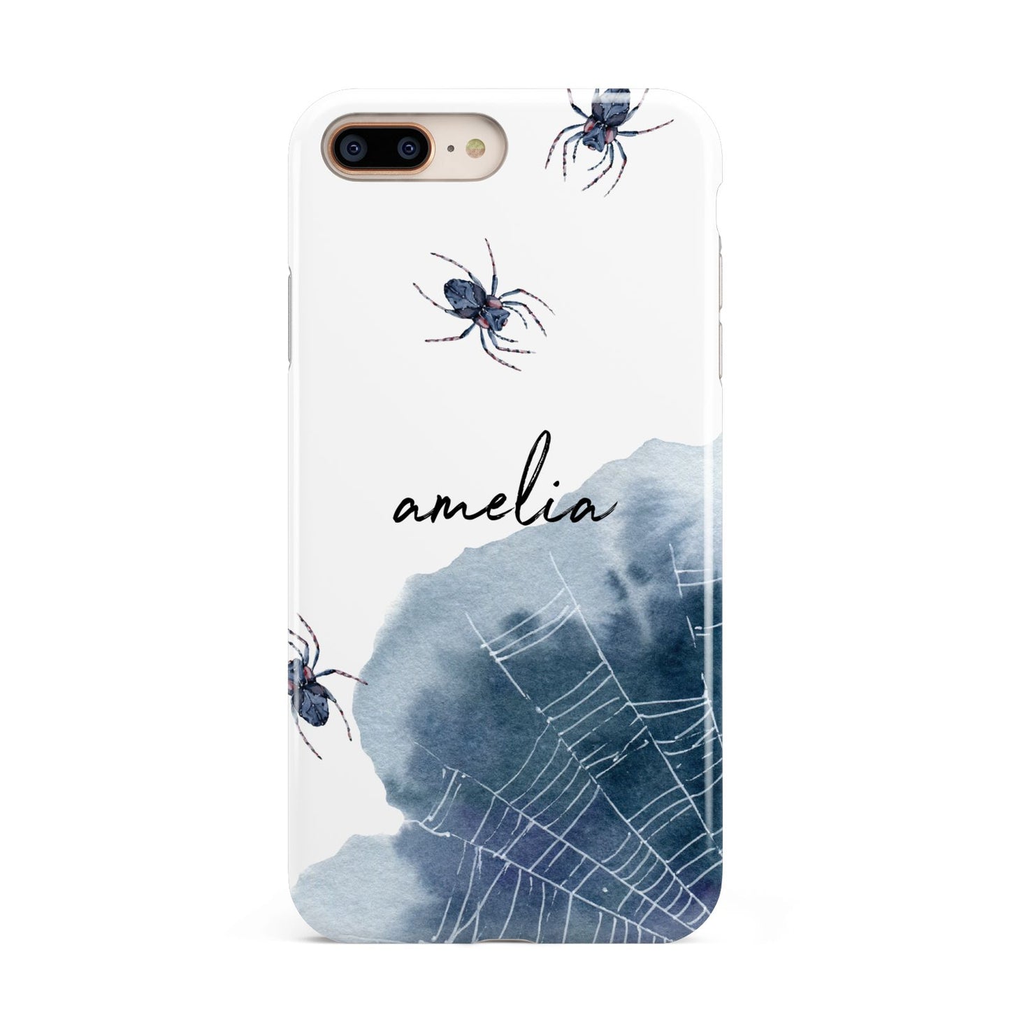 Personalised Halloween Spider Web Apple iPhone 7 8 Plus 3D Tough Case