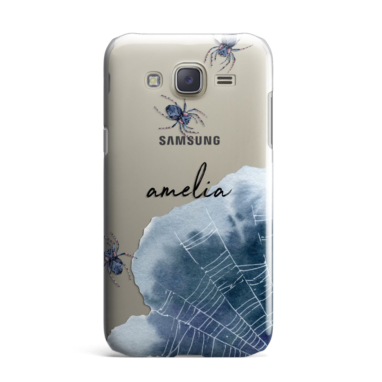 Personalised Halloween Spider Web Samsung Galaxy J7 Case