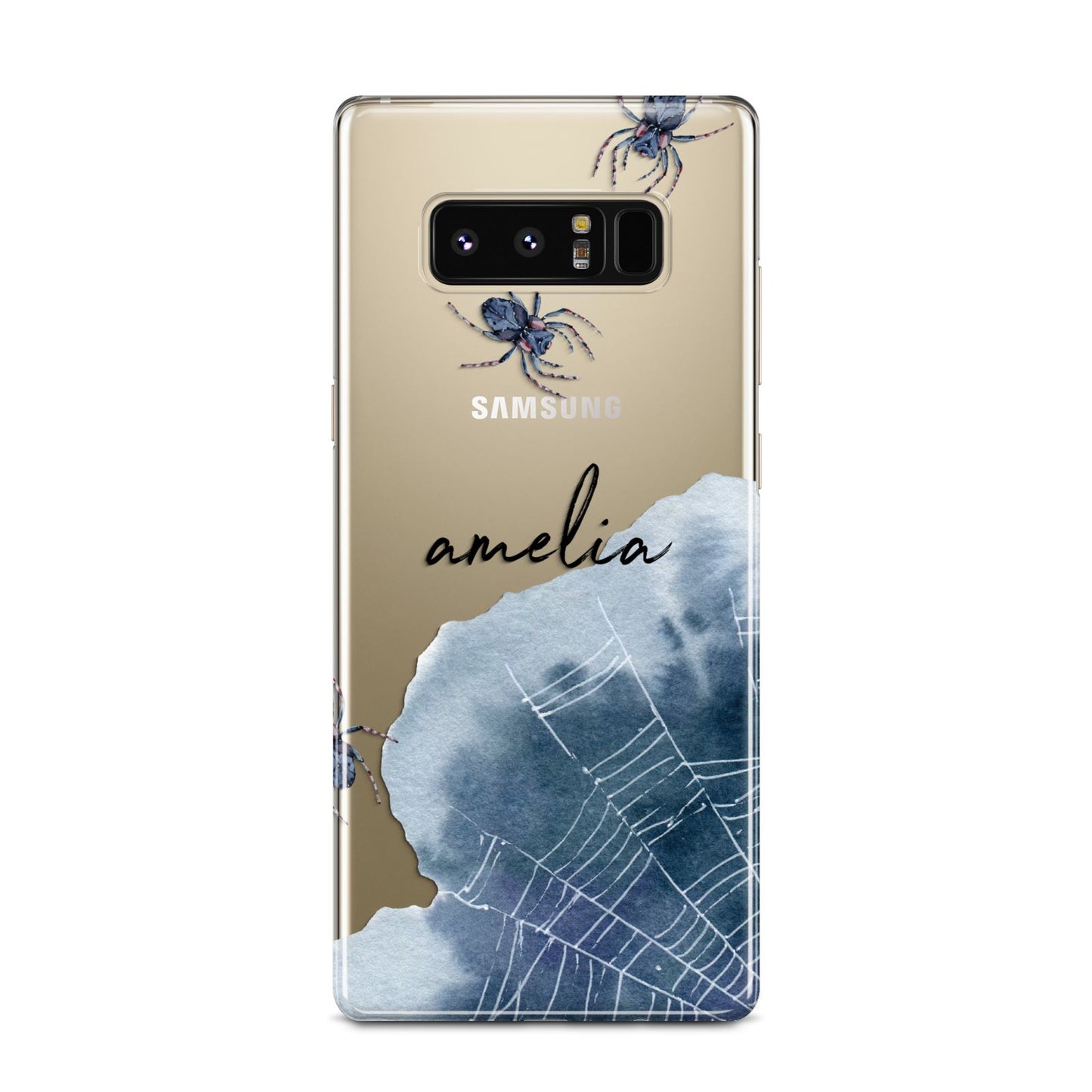 Personalised Halloween Spider Web Samsung Galaxy Note 8 Case