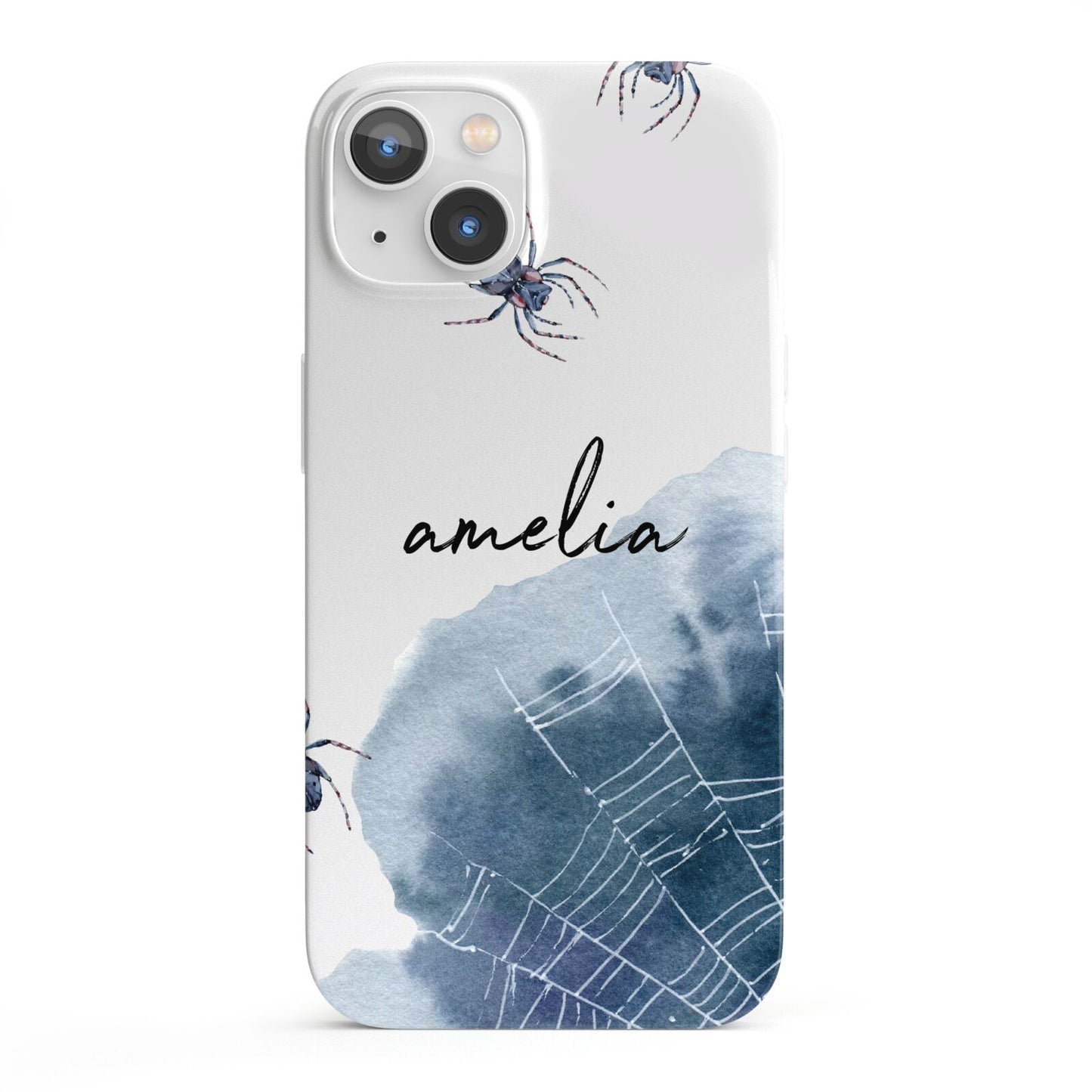 Personalised Halloween Spider Web iPhone 13 Full Wrap 3D Snap Case