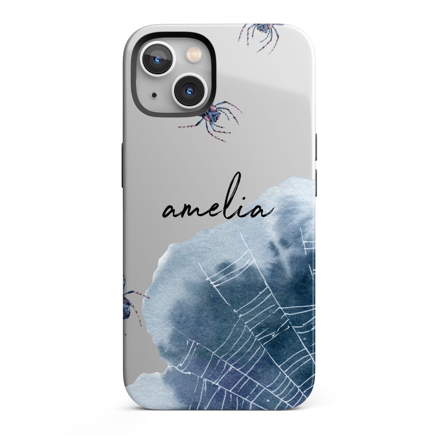 Personalised Halloween Spider Web iPhone 13 Full Wrap 3D Tough Case