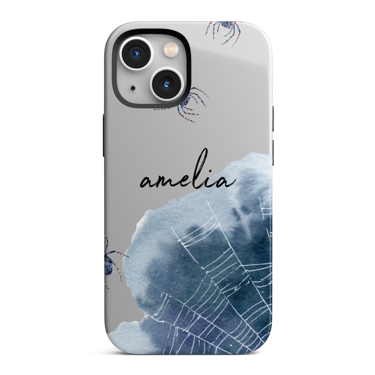 Personalised Halloween Spider Web iPhone 13 Mini Full Wrap 3D Tough Case