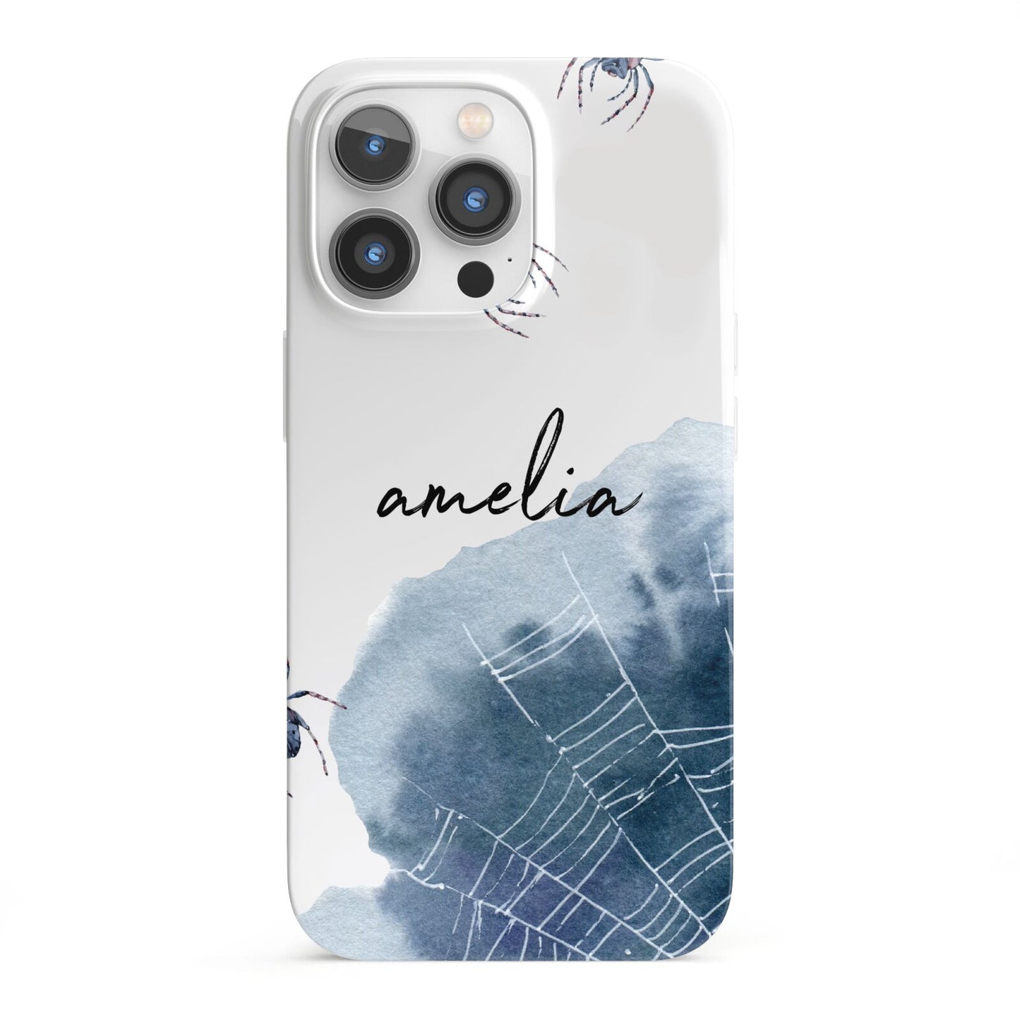 Personalised Halloween Spider Web iPhone 13 Pro Full Wrap 3D Snap Case