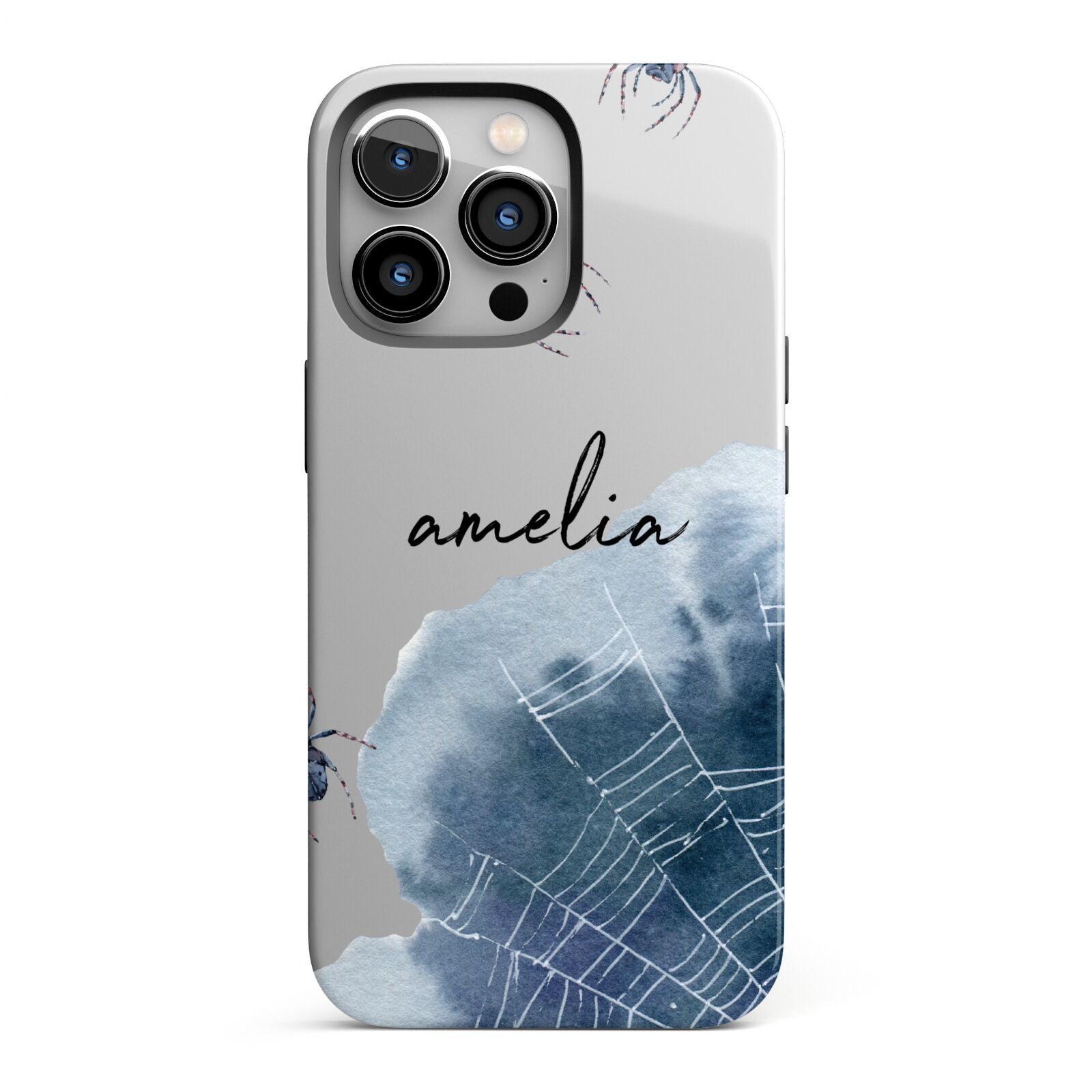 Personalised Halloween Spider Web iPhone 13 Pro Full Wrap 3D Tough Case