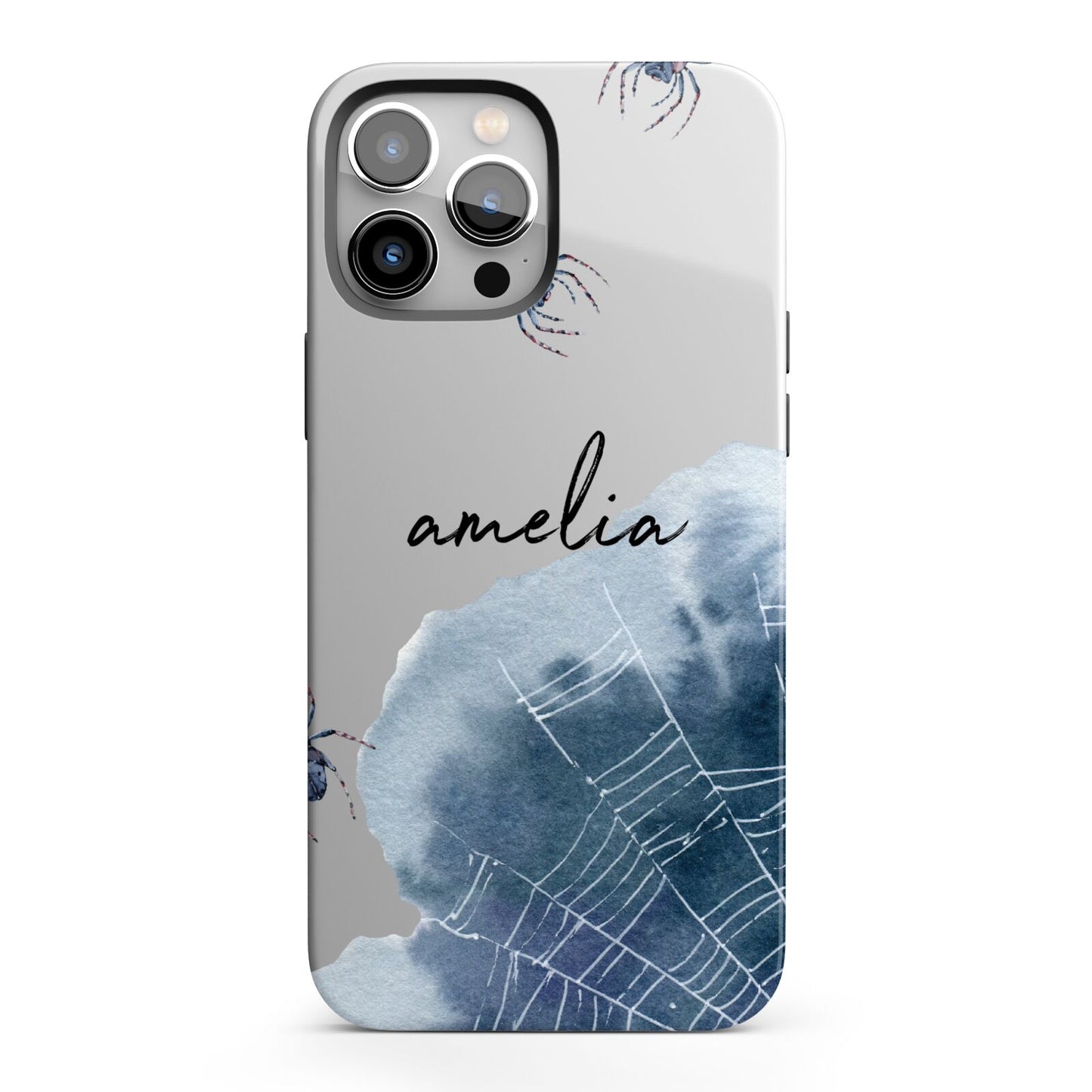Personalised Halloween Spider Web iPhone 13 Pro Max Full Wrap 3D Tough Case