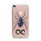 Personalised Halloween Spider iPhone 7 Bumper Case on Rose Gold iPhone