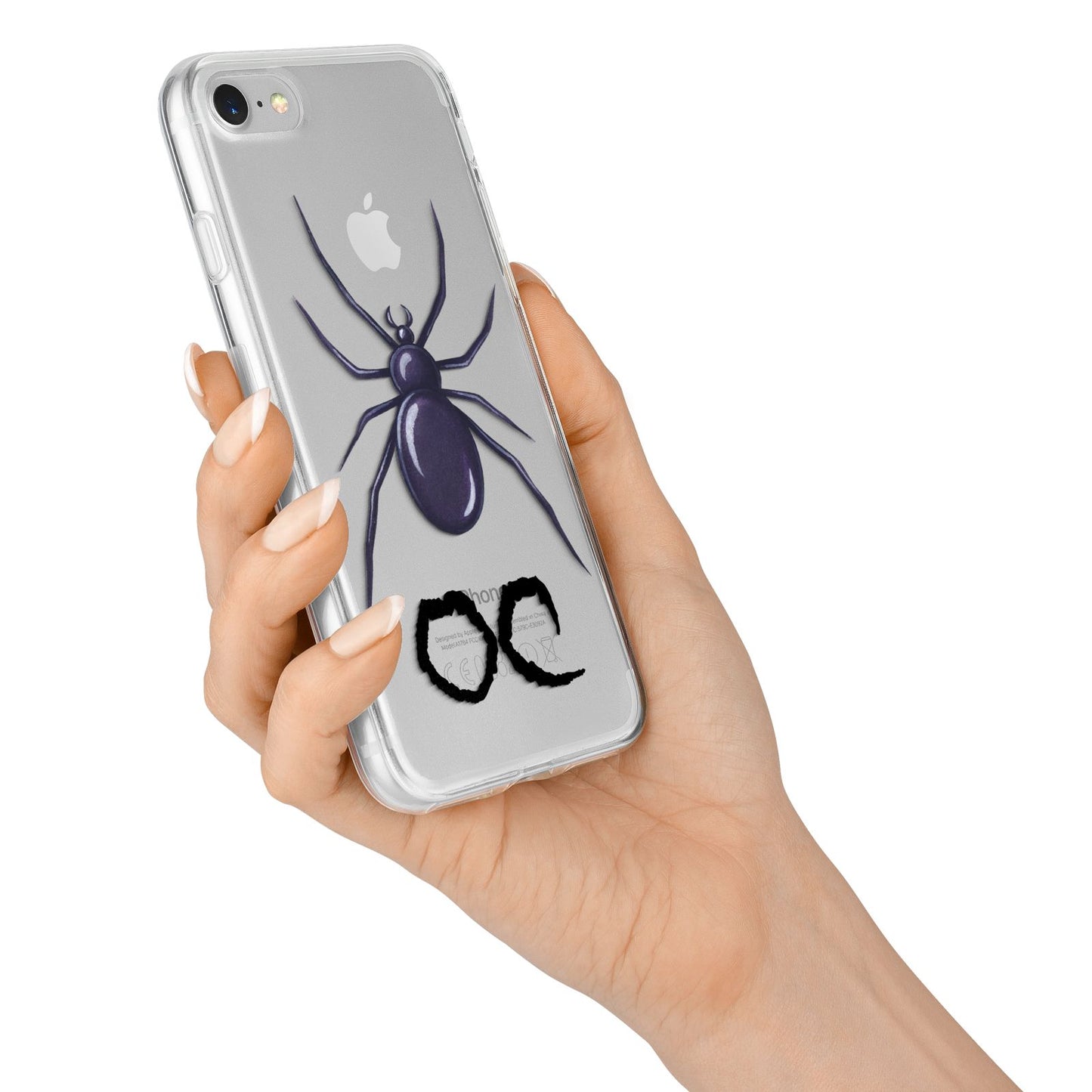 Personalised Halloween Spider iPhone 7 Bumper Case on Silver iPhone Alternative Image