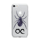 Personalised Halloween Spider iPhone 7 Bumper Case on Silver iPhone