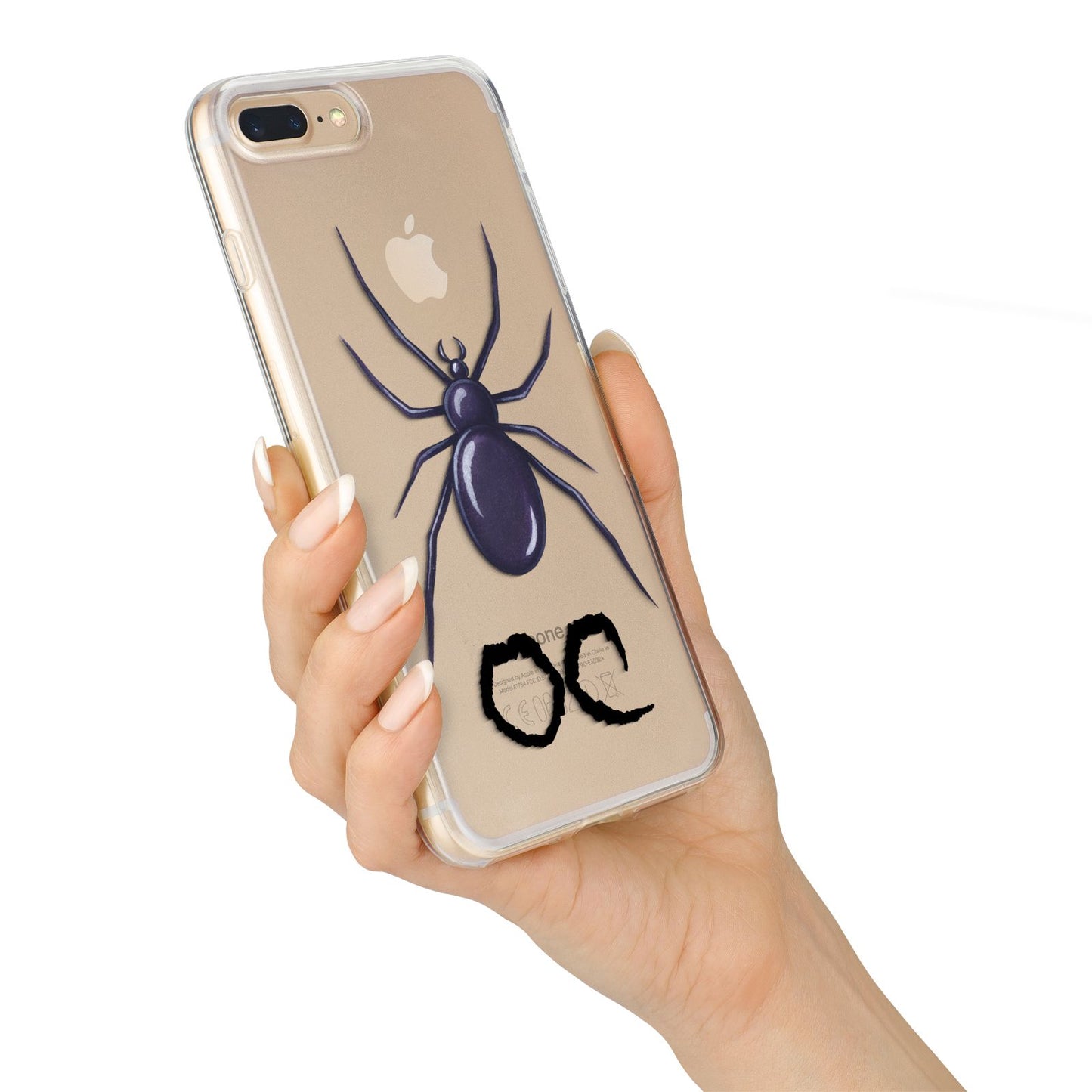 Personalised Halloween Spider iPhone 7 Plus Bumper Case on Gold iPhone Alternative Image