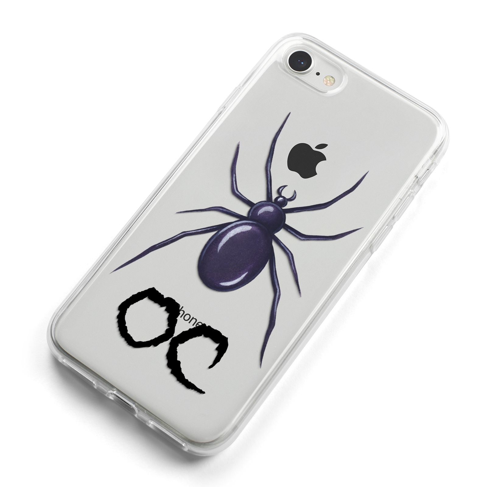 Personalised Halloween Spider iPhone 8 Bumper Case on Silver iPhone Alternative Image