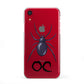 Personalised Halloween Spider iPhone XR 2D Snap Case on Red Phone
