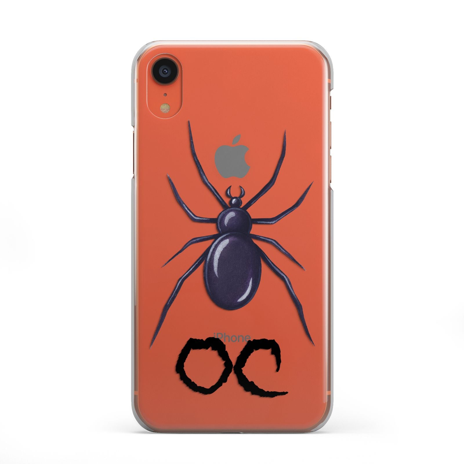 Personalised Halloween Spider iPhone XR 2D Snap on Coral Phone