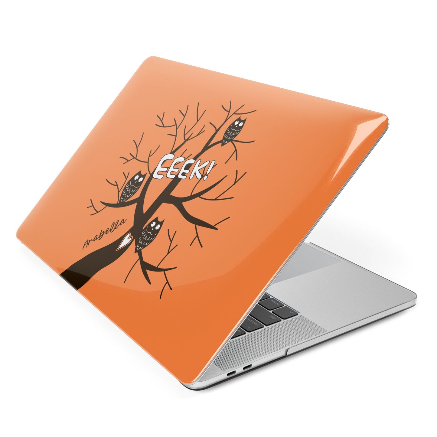 Personalised Halloween Tree Apple MacBook Case Side View
