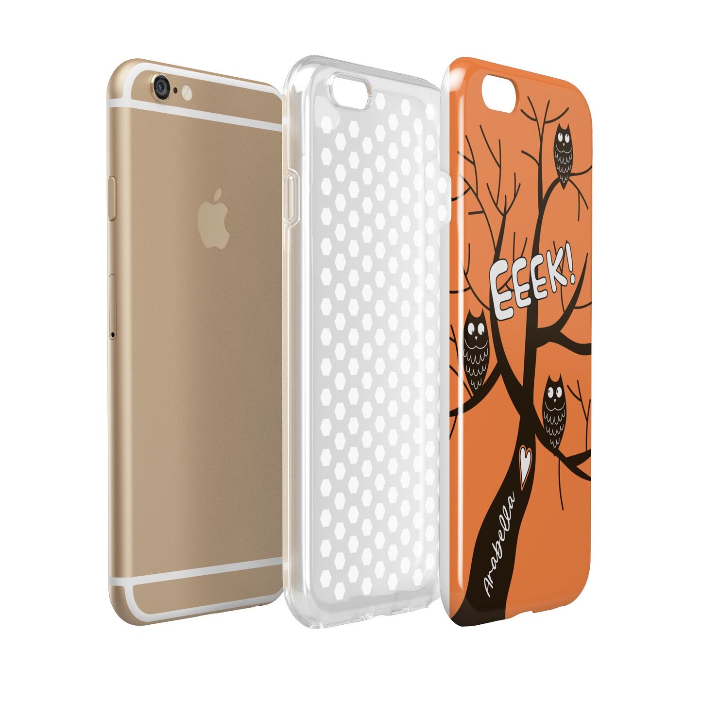 Personalised Halloween Tree Apple iPhone 6 3D Tough Case Expanded view