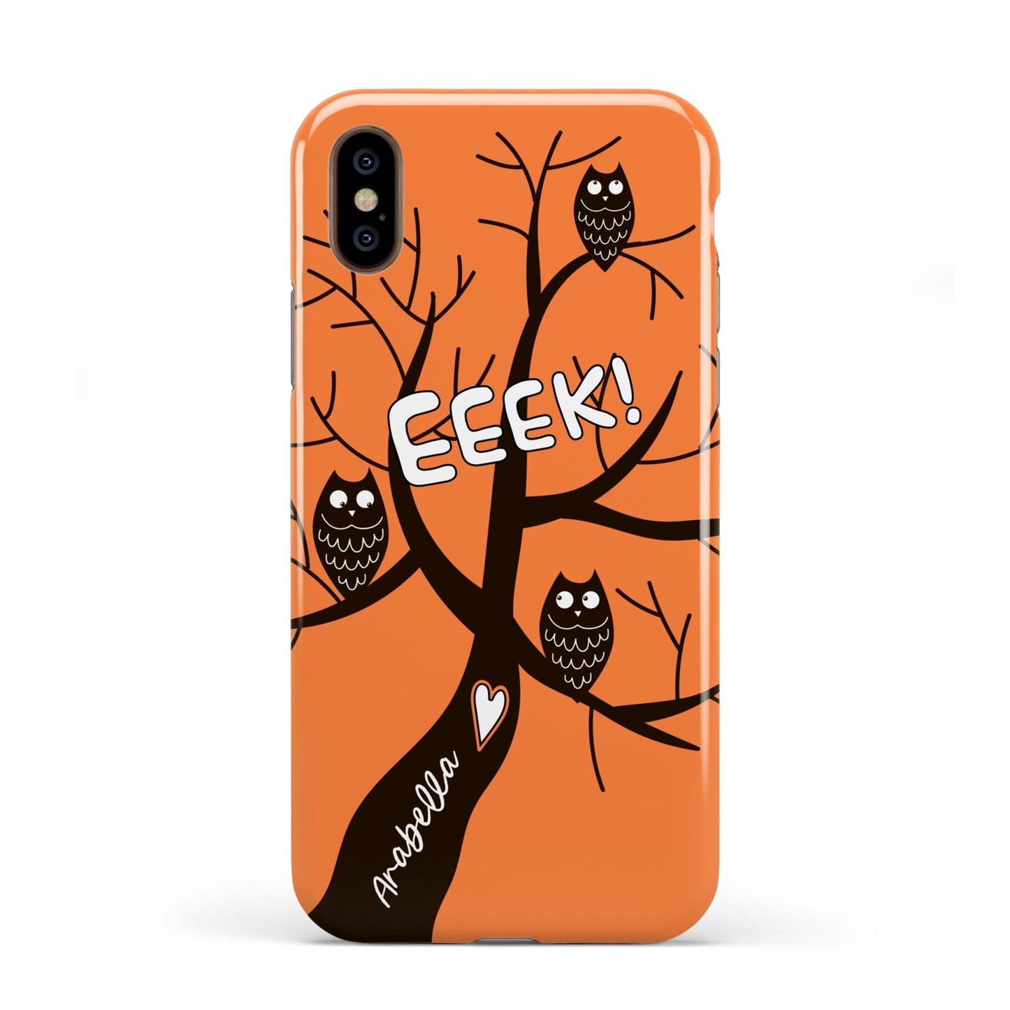 Personalised Halloween Tree Apple iPhone XS 3D Tough