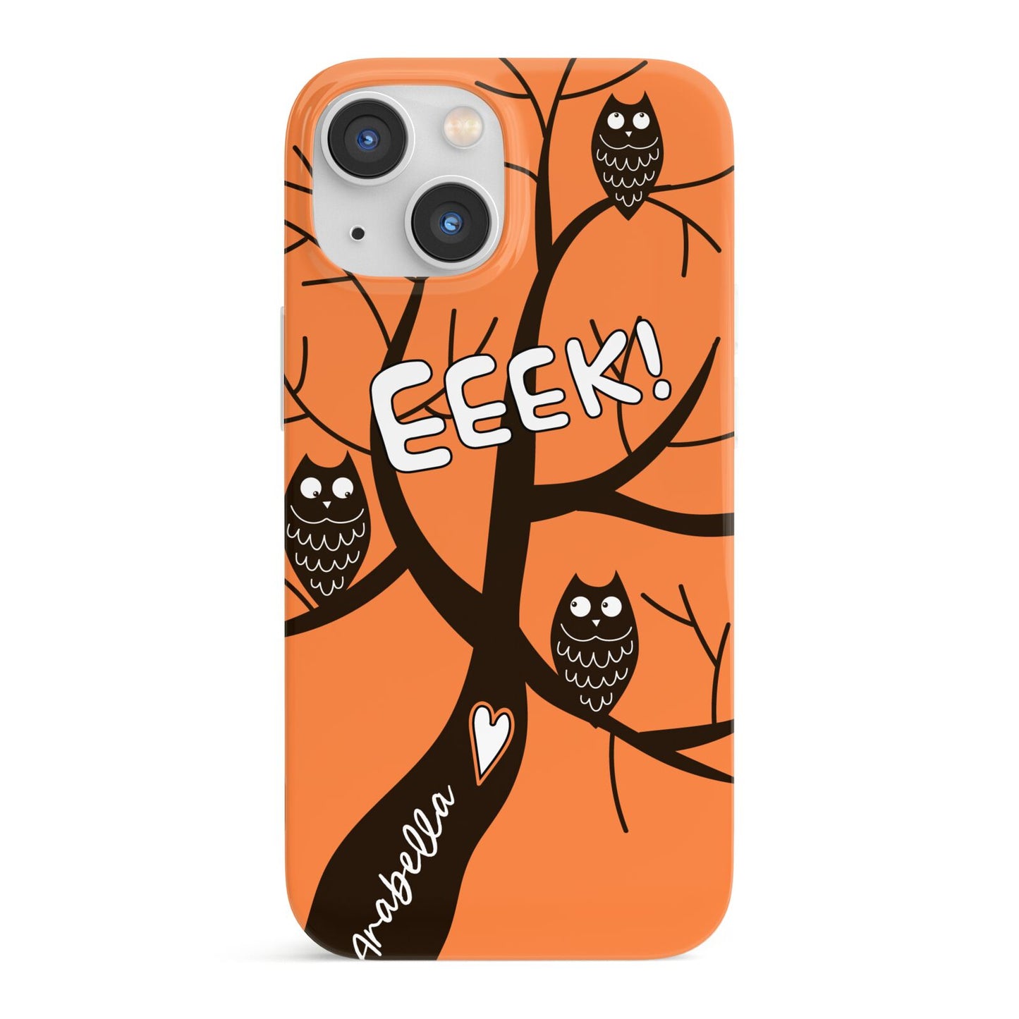 Personalised Halloween Tree iPhone 13 Mini Full Wrap 3D Snap Case