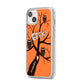 Personalised Halloween Tree iPhone 14 Plus Clear Tough Case Starlight Angled Image