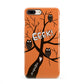Personalised Halloween Tree iPhone 8 Plus 3D Snap Case on Gold Phone