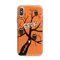 Personalised Halloween Tree iPhone X Bumper Case on Silver iPhone Alternative Image 1
