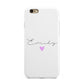 Personalised Handwritten Name Heart Clear Custom Apple iPhone 6 3D Tough Case