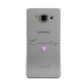 Personalised Handwritten Name Heart Clear Custom Samsung Galaxy A3 Case