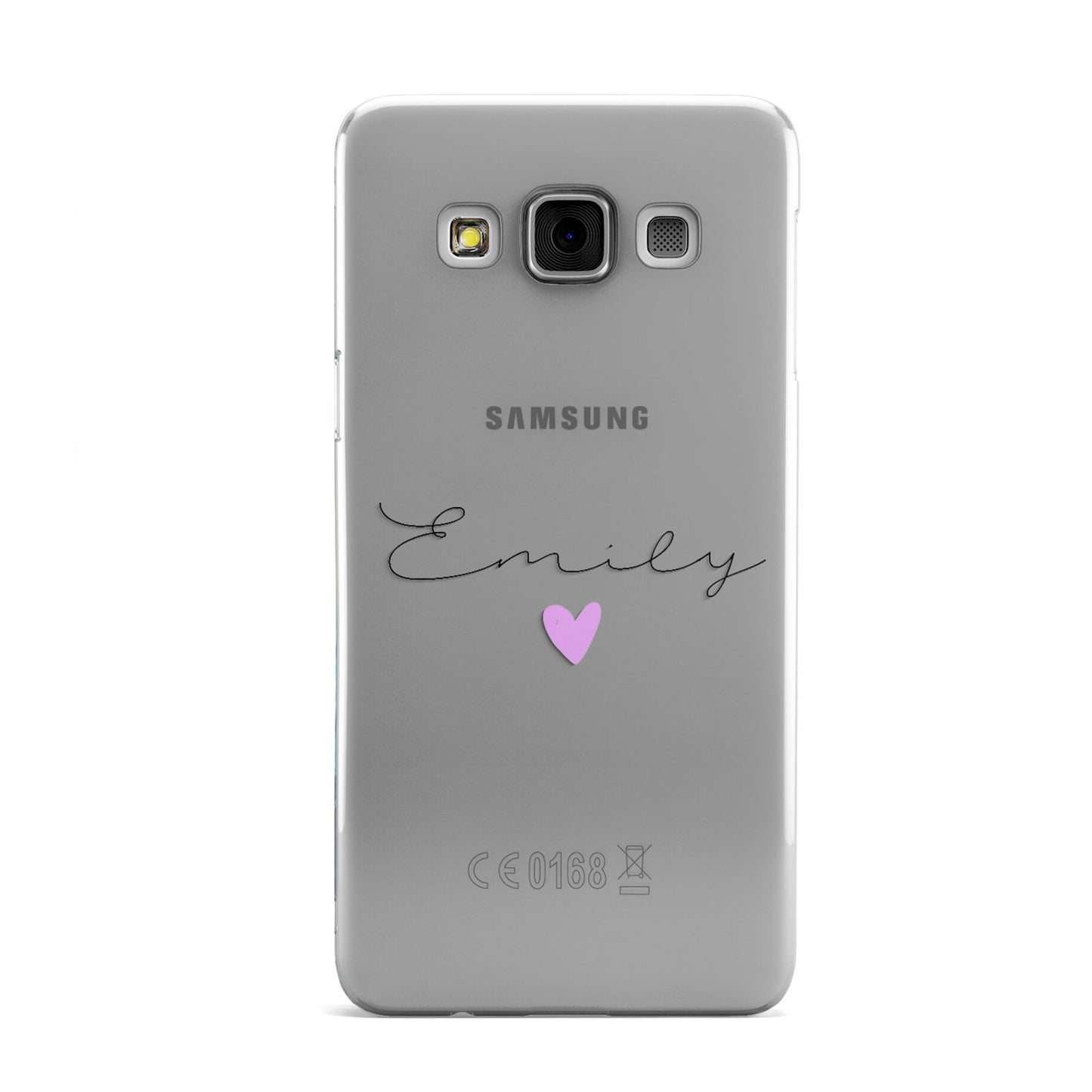 Personalised Handwritten Name Heart Clear Custom Samsung Galaxy A3 Case