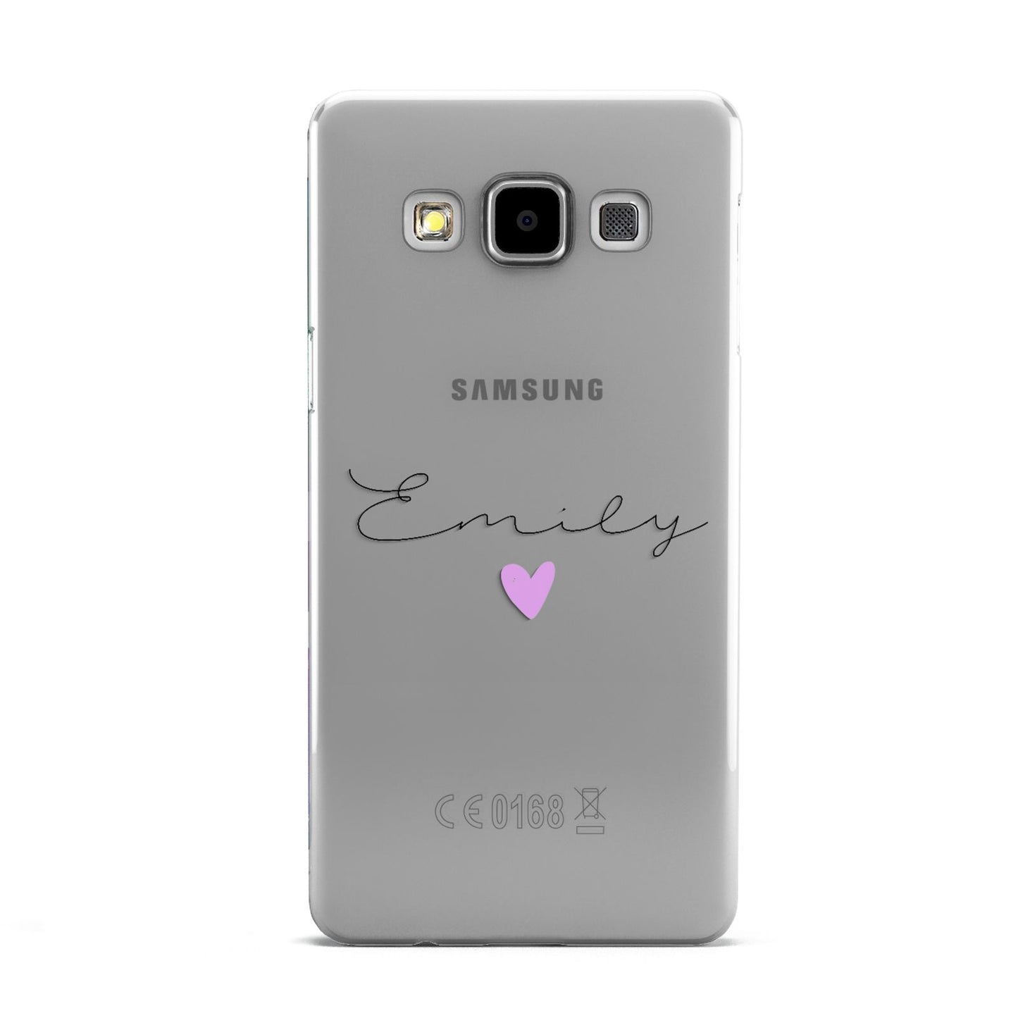 Personalised Handwritten Name Heart Clear Custom Samsung Galaxy A5 Case