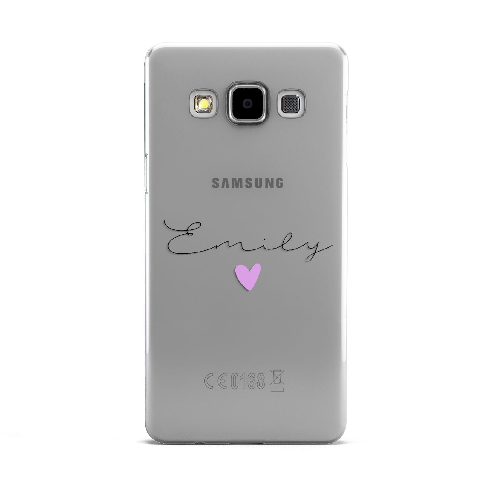 Personalised Handwritten Name Heart Clear Custom Samsung Galaxy A5 Case