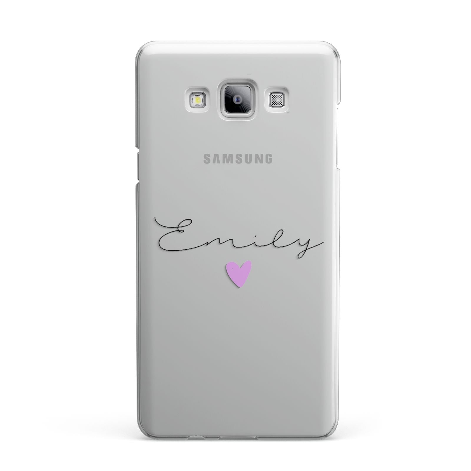 Personalised Handwritten Name Heart Clear Custom Samsung Galaxy A7 2015 Case
