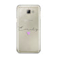 Personalised Handwritten Name Heart Clear Custom Samsung Galaxy A8 2016 Case