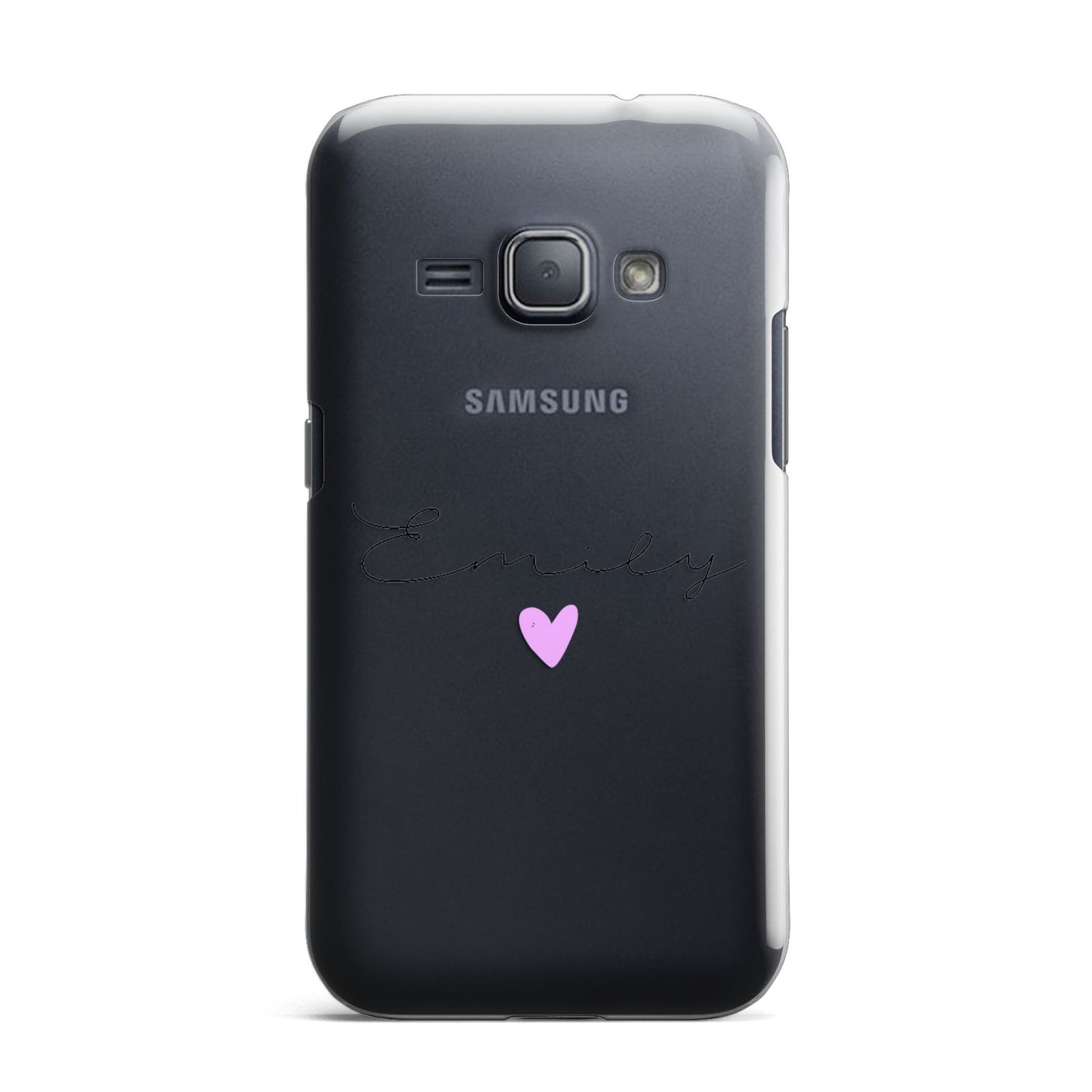 Personalised Handwritten Name Heart Clear Custom Samsung Galaxy J1 2016 Case