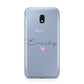Personalised Handwritten Name Heart Clear Custom Samsung Galaxy J3 2017 Case