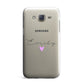 Personalised Handwritten Name Heart Clear Custom Samsung Galaxy J7 Case