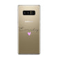 Personalised Handwritten Name Heart Clear Custom Samsung Galaxy Note 8 Case