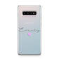Personalised Handwritten Name Heart Clear Custom Samsung Galaxy S10 Plus Case