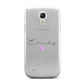 Personalised Handwritten Name Heart Clear Custom Samsung Galaxy S4 Mini Case