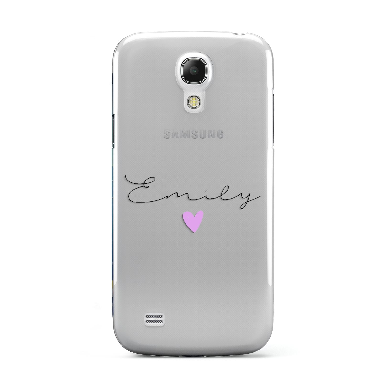 Personalised Handwritten Name Heart Clear Custom Samsung Galaxy S4 Mini Case