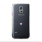 Personalised Handwritten Name Heart Clear Custom Samsung Galaxy S5 Mini Case