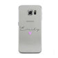 Personalised Handwritten Name Heart Clear Custom Samsung Galaxy S6 Case